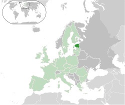 Location of Estonia